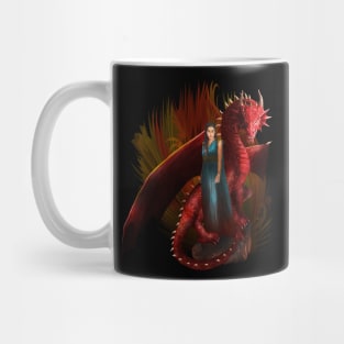 Red Dragon and the Princess Mug